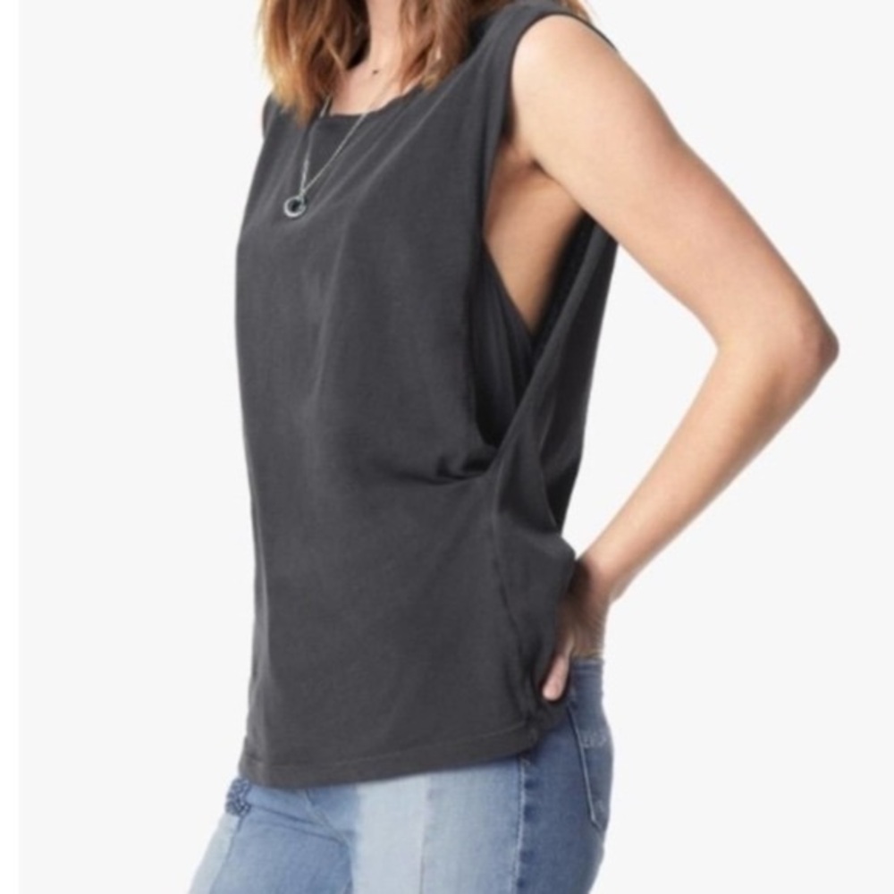 Joe’s Jeans Naomi Slub Knot Dark Tank NWOT